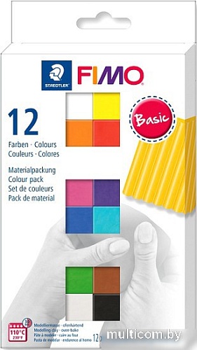 Полимерная глина Fimo Soft Basic Colours 8023 C12-1 (12x25 г)