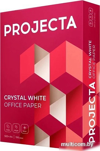 Офисная бумага Projecta A4, 80 г/м2, 500 л, класс A