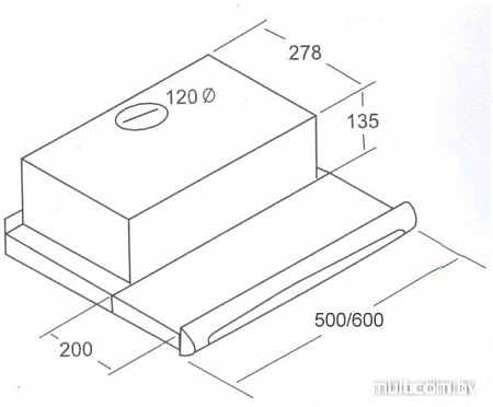 Кухонная вытяжка Exiteq Retracta 602 SS