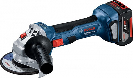 Угловая шлифмашина Bosch GWS 180-LI Professional 06019H9021 (с 2-мя АКБ, кейс)