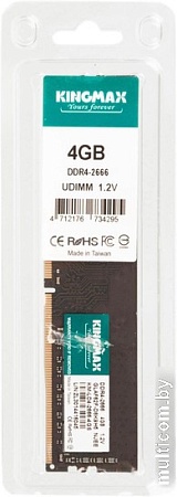 Оперативная память Kingmax 4ГБ DDR4 2666 МГц KM-LD4-2666-4GS