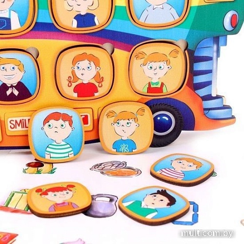 Развивающая игра Smile Decor Автобус. Логопедический городок П255