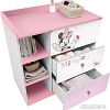 Детский комод Polini Kids Disney baby 5090 Минни Маус-Фея (белый/розовый)