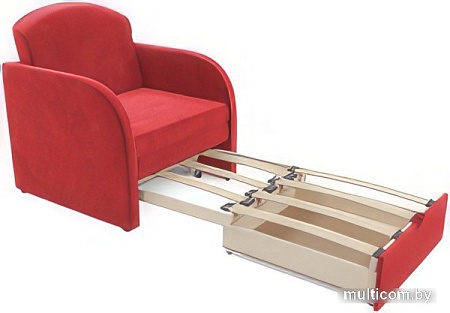 Кресло-кровать Мебель-АРС Малютка (микровельвет, кордрой красный)
