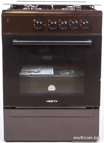 Кухонная плита VESTA Bergamo VGG 10-G (коричневый)
