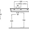 Умывальник Jacob Delafon Vox EXAC112-Z-00 101x46.5 (левосторонняя)