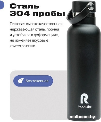 Термокружка RoadLike Flask 600мл (черный)