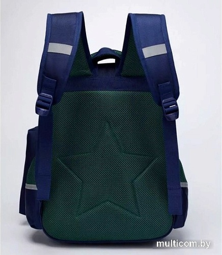 Школьный рюкзак Sun Eight SE-22005 (темно-синий/зеленый)