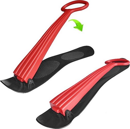 Самокат на лыжах Maxiscoo MSC-SNB-02 (красный)