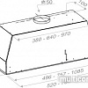 Кухонная вытяжка Pando NCR/52 Inox V.850 SEC 009131