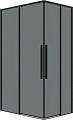 Душевой уголок Grossman Galaxy 100x80x195 300.K33.01.1080.21.10 (черный матовый/тонированное стекло)