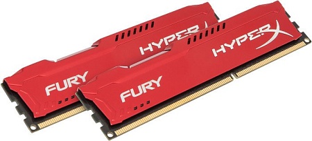 Оперативная память Kingston HyperX Fury Red 2x8GB KIT DDR3 PC3-14900 (HX318C10FRK2/16)