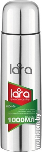 Термос Lara LR04-06 1л (серебристый)