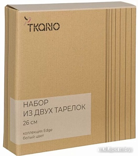 Набор тарелок Tkano Edge TK22-TW-PL0014 (2шт, белый)