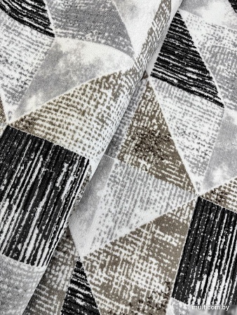 Ковер для жилой комнаты Plato Hali Soft 6238-MINK-ANTHRACITE (1.4x2)