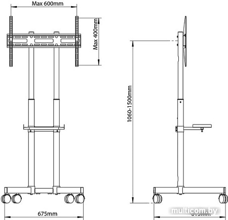 Кронштейн Arm Media PT-Stand-7 (черный)