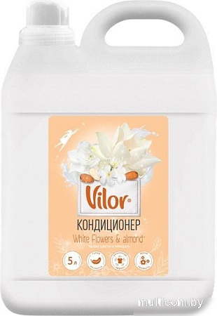 Кондиционер для белья Vilor Миндаль и белые цветы (5 л)