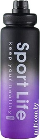 Бутылка для воды Sundays Life (1л, фиолетовый)