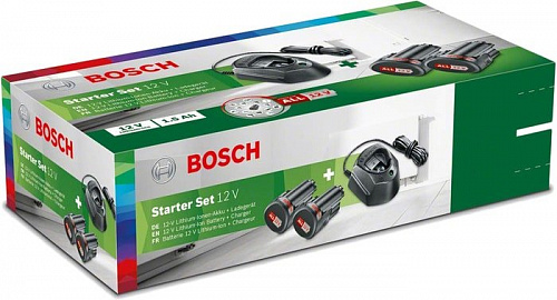 Аккумулятор с зарядным устройством Bosch 1600A01L3E (12В/1.5 Ah + 12В)