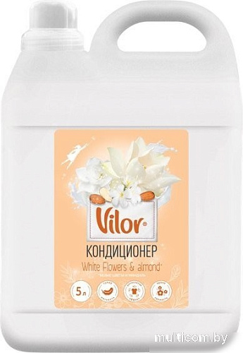 Кондиционер для белья Vilor Миндаль и белые цветы (5 л)