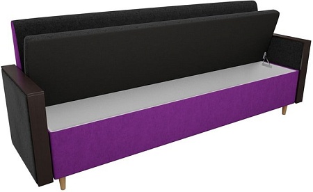 Диван Mebelico Модерн 100163 (черный/фиолетовый)