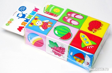 Мягкая игрушка Мякиши Кубики "Предметы