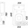 Унитаз Colombo Акцент классический Basic S12940500