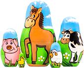 Развивающая игра Брестская Матрешка Животные фермы (набор 5 шт)