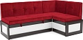 Угловой диван Мебель-АРС Нотис 211х82х135.5 см M11-28-16 (кордрой красный)