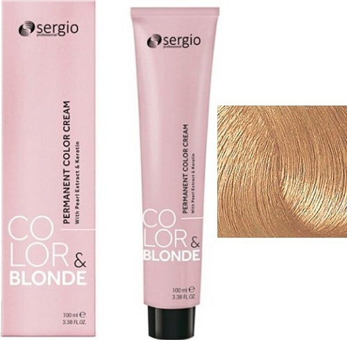 Крем-краска для волос Sergio Professional Color&Blonde 10.003 очень светлый блондин натур. карамельный лед