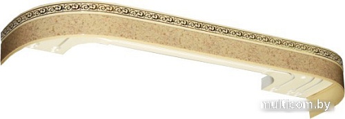 Карниз для штор Legrand Галант Neo Флора 2П 48067042 (3 м, песок)