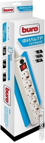 Сетевой фильтр Buro 600SH-3-W