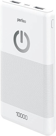 Внешний аккумулятор Perfeo Splash 10000mAh (белый)