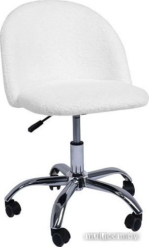 Кресло AksHome Sirena (искусственный мех, белый)