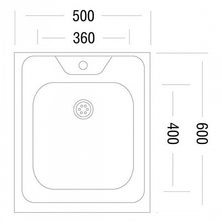 Кухонная мойка Ukinox Стандарт STD500.600 5C 0CS
