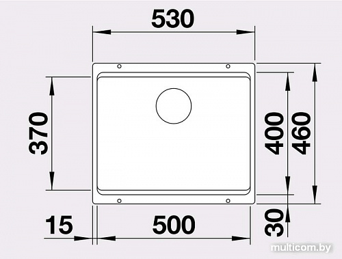 Кухонная мойка Blanco Etagon 500-U Silgranit (шампань) [522233]