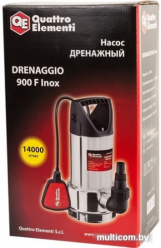 Дренажный насос Quattro Elementi Drenaggio 900 F Inox