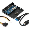 Планка портов на переднюю панель Gembird FP3.5-USB3-4A