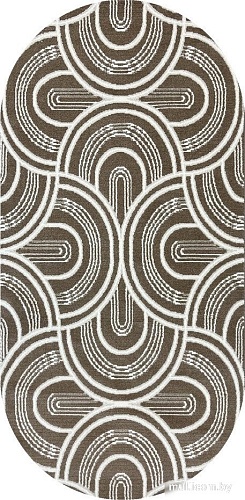 Ковер для жилой комнаты Safyun Bravo SN550-LIGHT-BROWN-OVAL (0.8x1.5)