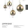 Подвесная люстра Arte Lamp Jupiter Gold A7964SP-1GO
