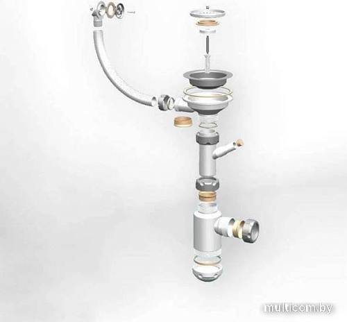 Кухонная мойка Gerhans В19 (белый)