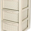 Комод Эльфпласт Виола 3 секции (слоновая кость)