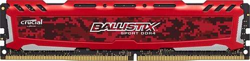 Оперативная память Crucial Ballistix Sport LT Red 16GB DDR4 PC4-21300 [BLS16G4D26BFSE]