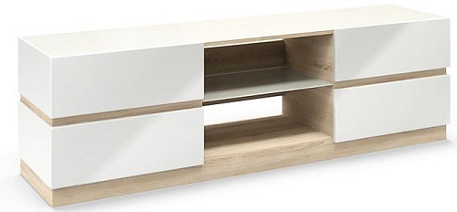 Тумба КМК Мебель Хилтон 0651.20 (дуб санома-белый глянец)