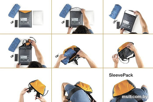 Рюкзак Lowepro SleevePack 13 (голубой/серый)