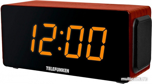 Радиочасы TELEFUNKEN TF-1566U (коричневый/оранжевый)