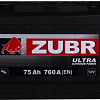 Автомобильный аккумулятор Зубр Ultra (75 А·ч)