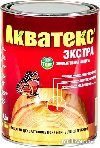 Пропитка Акватекс Экстра (красное дерево, 0.8 л)