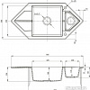 Кухонная мойка Deante Hexon ZQP A653 (алебастр)