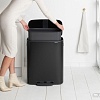 Brabantia Bo Pedal Bin 60 л (черный матовый)